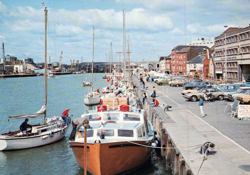 England postcard poole - postcard, quay