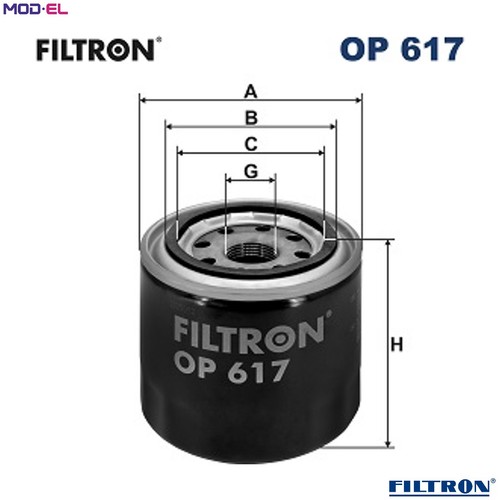 Oil filter 617 for - 617,