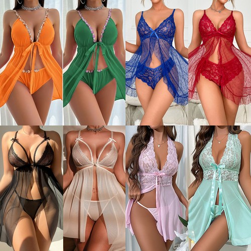 Women's-Sexy-Lingerie-Sleepwea
