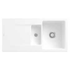 Villeroy & Boch Siluet 60R 1.5 Bowl Ceramic Contemporary Kitchen Sink