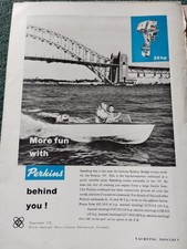 El18 Ephemera 1961 Advert Perkins  Outboard Motor 