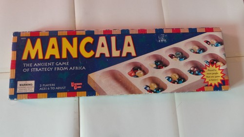 Boxed wooden mancala game - boxed,