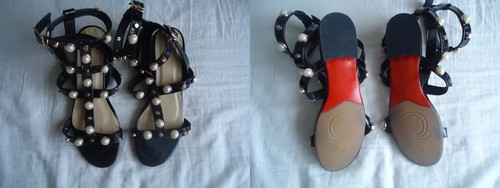 Black italian leather - black,