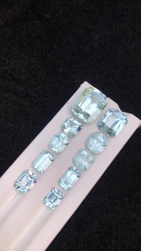 Faceted aquamarine good - faceted,