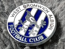 VINTAGE WEST BROMWICH ALBION PIN BADGE STAMPED W REEVES & CO LTD BIRMINGHAM RARE