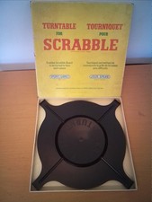 Scrabble Vintage Turntable Spear’s Games 1973 Tourniquet Turns Play Board Easily