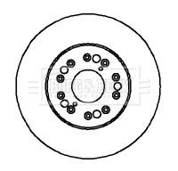 x1 Borg & Beck Front Brake