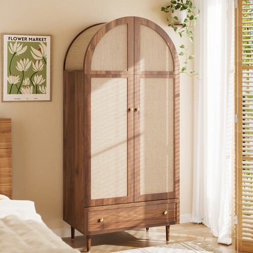 Wooden door wardrobe with - door,