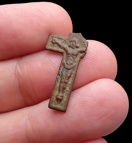 Fragment small crucifix - a, of