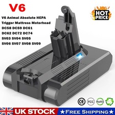 For Dyson V6 Battery Animal Absolute DC58 DC59 DC61 DC62 SV03 SV06 SV09 Handheld
