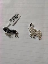 Two Sterling Silver  925 Horses