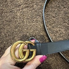 Gucci Black Belt Size 42