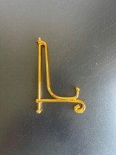 Tincogo (2 Pack) 6" Iron Plate Stand, Gold Iron Easel Plate Display Photo Holder