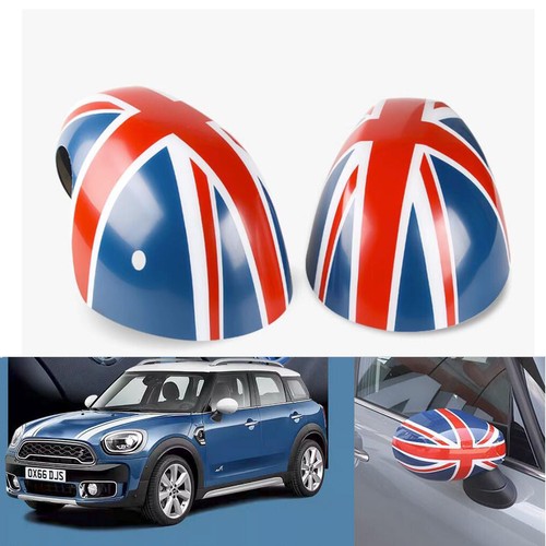Red union jack side mirror - union,