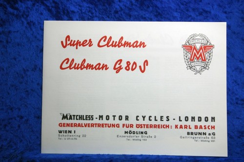 Matchless super clubman g - matchless,