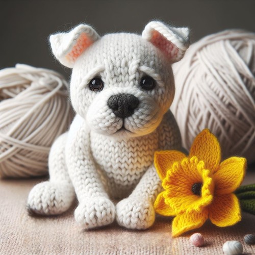 Luxury white staffy - luxury,