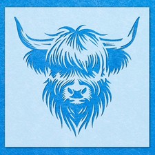 Highland Cow Stencil: Mylar