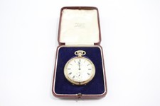 Vintage J.W. Benson Rolled Gold Open Face Pocket Watch Hand-Wind WORKING 