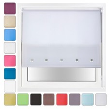 Custom Made to Measure Roller Blind with Square Eyelets Up to 240cm Wide