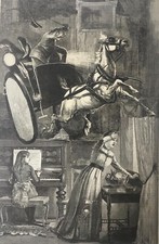 ORIGINAL COLLAGE ART antique