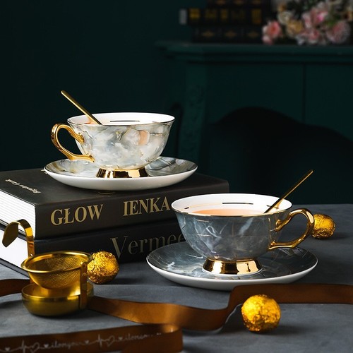 Elegant marble tea set - elegant,