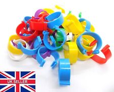 25mm XLL Extra Large Breeding Birds Reusable Rings Clips Bird Legs Click Ring UK