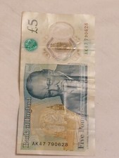 AK47 £5 Note Genuine Banknote