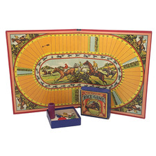 Vintage Horse Racing Board Game The Popular Race Game 1930s Cardboard Set