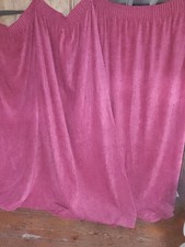 Huge Velour Curtains Lined Pencil pleat 85" drop 89"X 2 Width