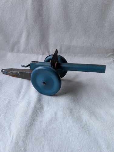 Vintage toy tin plate cannon - toy,