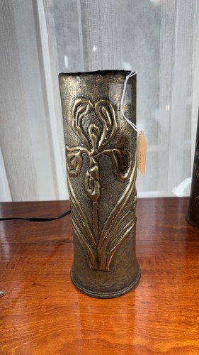 Artillery shell brass vase - brass,