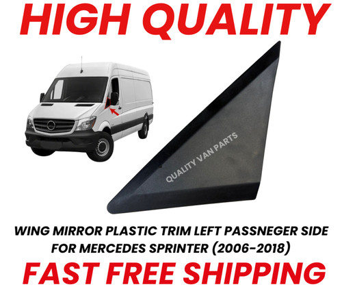 Wing mirror plastic trim - mirror, left