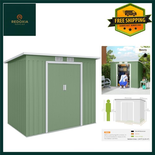 Galvanized metal garden - galvanized, shed