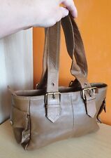 Joshua Taylor Medium Size Real Leather Handbag/Tote Bag (Brown)