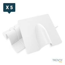 5 x White Brick Buster Plate