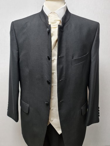 Mens black nehru jacket - nehru, tuxedo