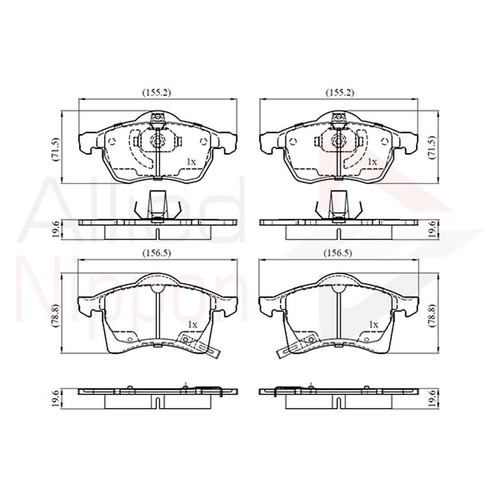 Brake pads set - set, vauxhall
