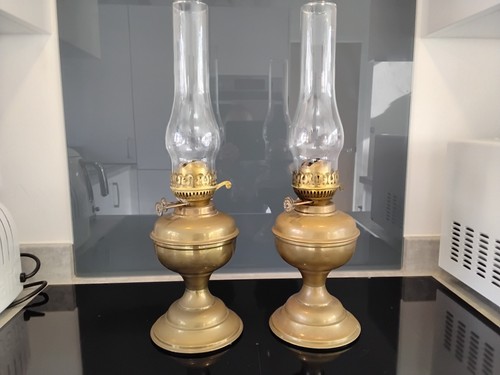 Pair vintage brass duplex - vintage,