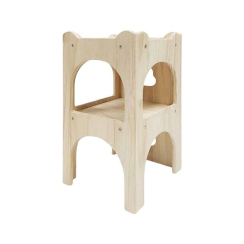 Wooden rabbit castle natural - rabbit,