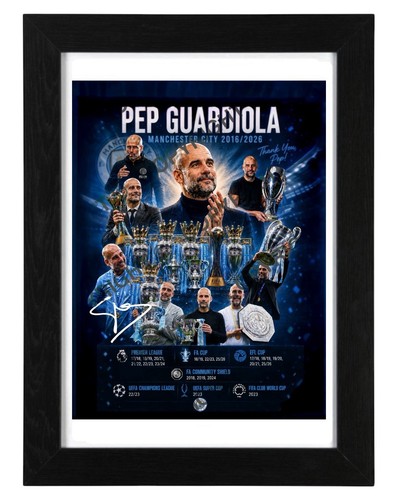 Pep guardiola signed autograph - guardiola,