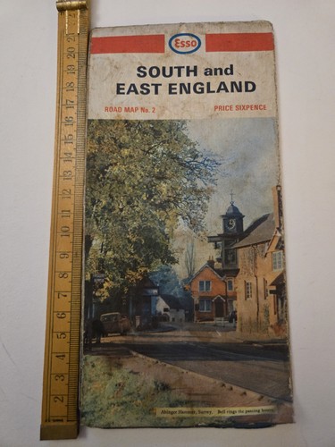 Vintage 1965 esso road - vintage,