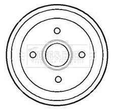 BORG & BECK BBR7116 Brake Drum