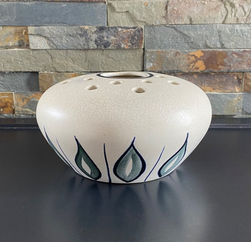Jersey pottery flower frog - pottery,