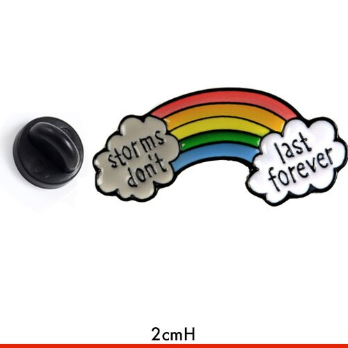 Quirky enamel badge lapel - quirky,