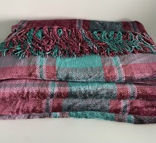 Laura Ashley Plaid Chenille Throw 200x150cm