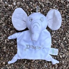 Dunelm Disney Dumbo White Grey Stars Baby Comforter Blanket Soother