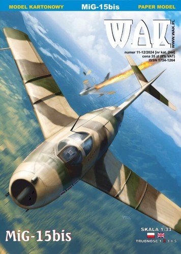 Mig 15bis paper - model, 1:33