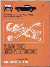 VOLVO P1800 , 1800S & 1800E COUPE (1960-71) OWNERS WORKSHOP MANUAL *HARDBACK*