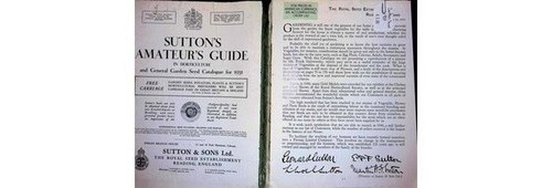 Sutton sons seed - sutton, catalogue