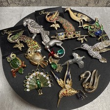 VINTAGE & Modern Birds Brooch Job Lot Mixed Animals Bundle Wear Resell